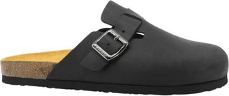 Frau Ciabatta - Heren - Slip ons - Zwart - 42 EU - Leer - Schoenen