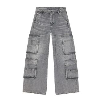 Diesel Dames, Jeans, Grijs, Maat: W28