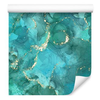 OEM Carta Da Parati Turchese E Blu Mare Per Soggiorno E Camera Da Letto, 50x1000 Cm