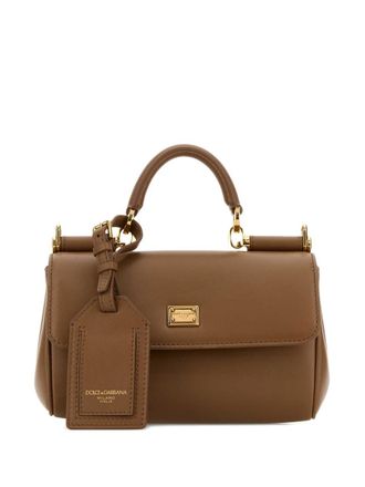 Dolce & Gabbana Womens-My Sicily Leather Tote Bag