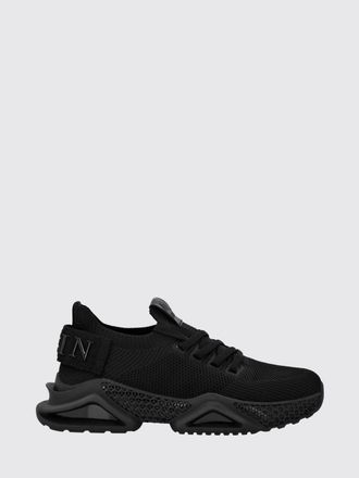Philipp Plein Low-Top Sneakers in Crochet Knit with Elasticated Ankle and Logo