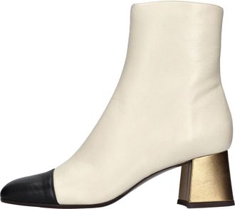 Chie Mihara Volkiria Fox Enkellaarsjes - Dames - Schoenen - Beige - Maat: 36 EU Leer