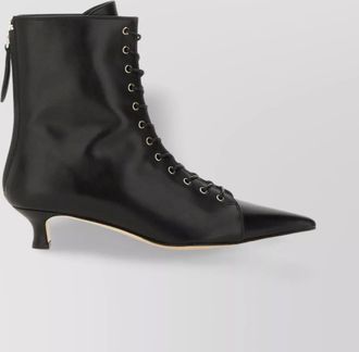 Aeyde pointed toe kitten heel ankle boots