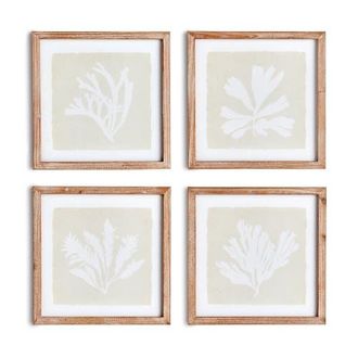 Napa Home & Garden Seaweed Petite Prints, Set Of 4 in Grey at Nordstrom, Size Medium