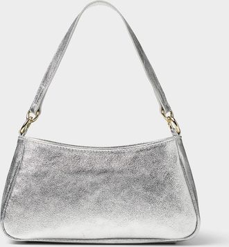 Simons Womens Gold-hardware leather evening bag Exclusive collection from Italy