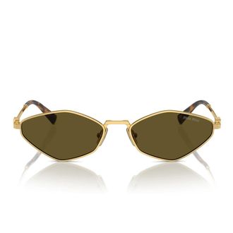 Miu Miu Sunglasses Mu56 Zs 5 Ak09 Z Gold/Brown Women