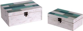 Vacchetti Mar Rectangular 1-2 Caja De Madera 26x18h10,5 Cm