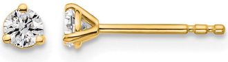Diamond2Deal 14k Gold 1/5 ctw Lab Grown Diamond Stud Earrings