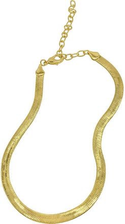 Adornia 14K Gold Plated Snake Chain Collar Necklace in Yellow at Nordstrom Rack