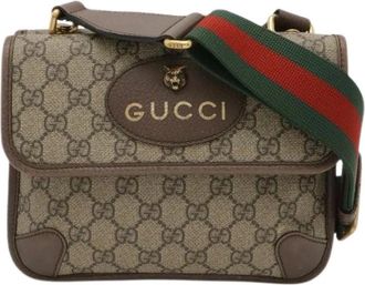 Gucci Pre-owned Neo Vintage GG Supreme Small Messenger Bag - - Pre-owned - Donna - Beige - ONE SIZE