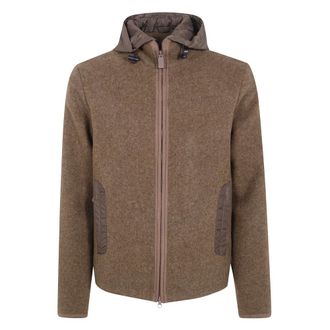 Aspesi Werner Jas - Heren - Jassen - Bruin - Maat: M Wol