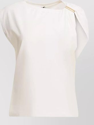 Pinko asymmetric draped sleeveless top