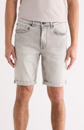 DKNY Roll Cuff Denim Shorts in Gray Wash at Nordstrom Rack, Size 29