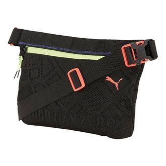 Puma x CENTRAL SAINT MARTINS Knit Waist Bag Black Orange Green 077228-01