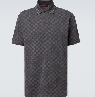 Gucci Polo in jacquard di cotone piqu&eacute; GG