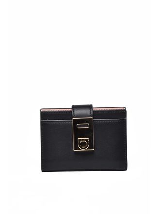 Ferragamo Black Leather Card Holder