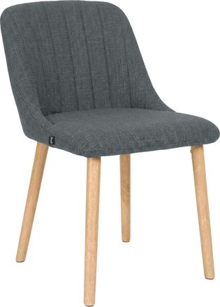 Clp Silla De Comedor Arie Tapizada Gris Claro