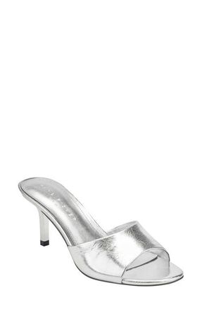 Marc Fisher Finny Slide Sandal in Metallic Silver at Nordstrom, Size 7.5