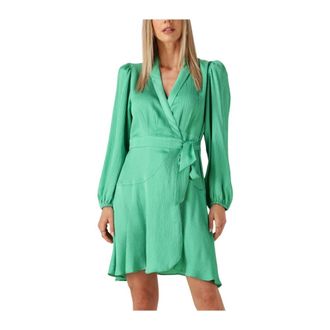 Suncoo Dames, Jurken, Groen, Maat: S Denim