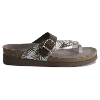 Mephisto Mephisto Helen Mix Printed Leather Womens Hook and Loop Sandals - Platinum - Size:UK 8.5