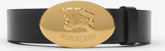 Burberry Reversible Leather Oval Knight Stamp Belt