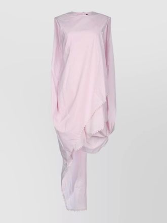 Jacquemus short asymmetric sleeveless top scalloped hem