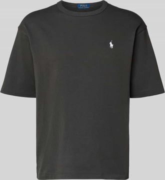 Polo Ralph Lauren Relaxed Fit T-Shirt mit Label-Stitching in Anthrazit, Größe XXL