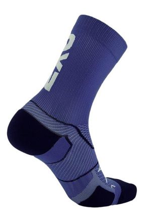 2XU Vectr Cushion Crew Socks in Future Dusk/white at Nordstrom, Size Small