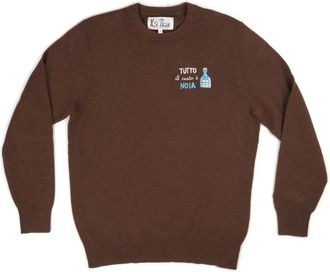 MC2 Saint Barth Hoodies & Sweatshirts voor Heron Light - Heren - Ronde hals truien - Bruin - 2XL - Polyester - Truien & Vesten
