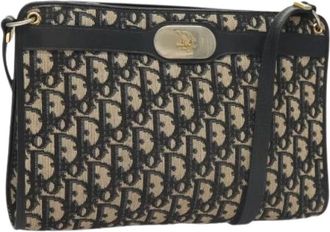 Dior Pre-owned Cross Body Bags, female, Multicolor, Size: ONE SIZE Pre-owned Vintage Trotter Canvas Shoulder Bag