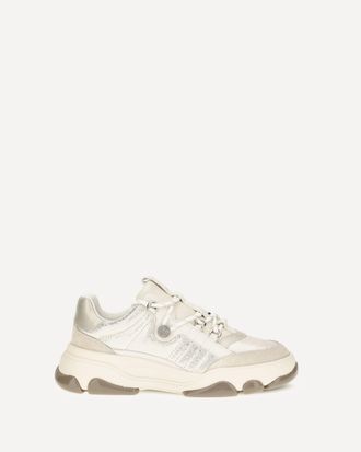 Pinko Athena leather Sneakers with sequin details Female 39