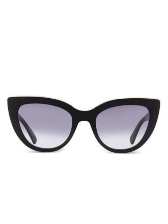 Longchamp cat eye sunglasses - women - Acetate - One Size - Black