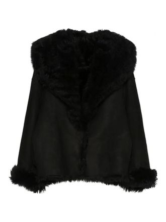 Santoro London long-sleeve leather jacket - Black