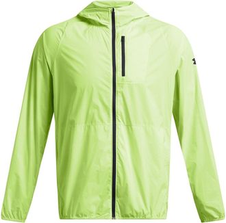 Under Armour Mens Launch Lightweight Water Resistant Wind Packable Performance Running Jacket in.Green - Size Small