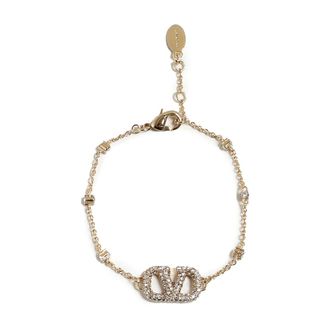 Valentino Garavani Bracelets, female, Yellow, Size: ONE SIZE Golden Bijoux Necklace Adjustable Length Italy