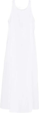 Max Mara Bchseta Maxi Jurk - Dames - Casual kleedjes - Wit - S - Katoen - Kleedjes