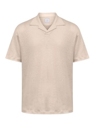 Eleventy Sand Bowling Neck Polo Shirt