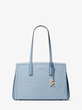 Michael Kors Laila Medium Signature Logo Tote Bag