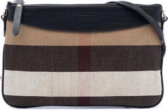 Burberry Pre-owned Burberry Mega Check Canvas Peyton Crossbody OVIH9L4SYX5XT3Z6