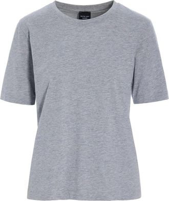 Bitte Kai Rand T-shirt met korte mouwen - Dames - Tops - Grijs - Maat: L Katoen