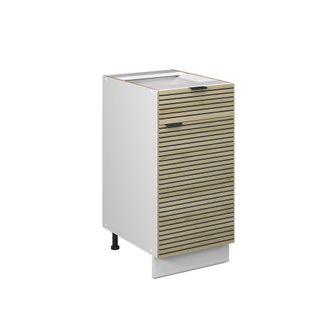 Vicco Mueble Bajo Para Fregadero/placa Fame-line, Panel De Roble, 40 Cm, Et Antracita, Vicco