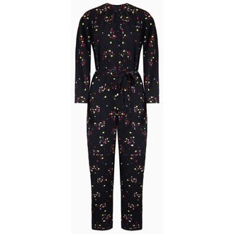 A|X Armani Exchange Patterned Womens Black Jumpsuit - Size 10 UK