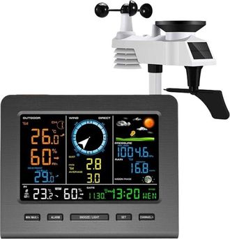 OEM Estaci&oacute;n Meteorol&oacute;gica Digital, Estaci&oacute;n Meteorol&oacute;gica Inal&aacute;mbrica, Pron&oacute;stico Del Tiempo, Temperatura, Presi&oacute;n, Humedad, Viento, Pluvi&oacute;metro, Alarma,