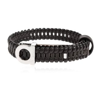 Ferragamo Bracelets, male, Brown, Size: ONE SIZE Binario Leather Bracelet