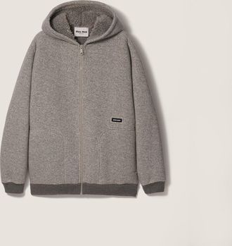 Miu Miu Fleece hoodie jacket