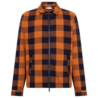 Knowledge Cotton Apparel Checkered Heavy Flannel Overshirt Hemd f&uuml;r Herren | braun