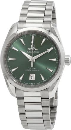 Omega Pre-owned Omega Seamaster Aqua Terra Automatic Chronometer Green Dial Unisex Watch 220.10.38.20.10.002