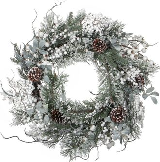 house of seasons Corona decorativa hardy verde h12xb50xl50cm