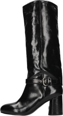 Pinko Cindy 14 Boot - Dames - Laarzen met Hak - Zwart - 40 EU - Leer - Schoenen