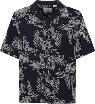Les Deux Liam Aoe Flower Short Sleeves Shirt